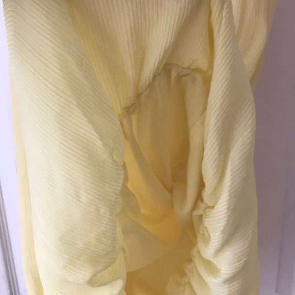 Bubble hem yellow and gray dress - Picture 4 of 5